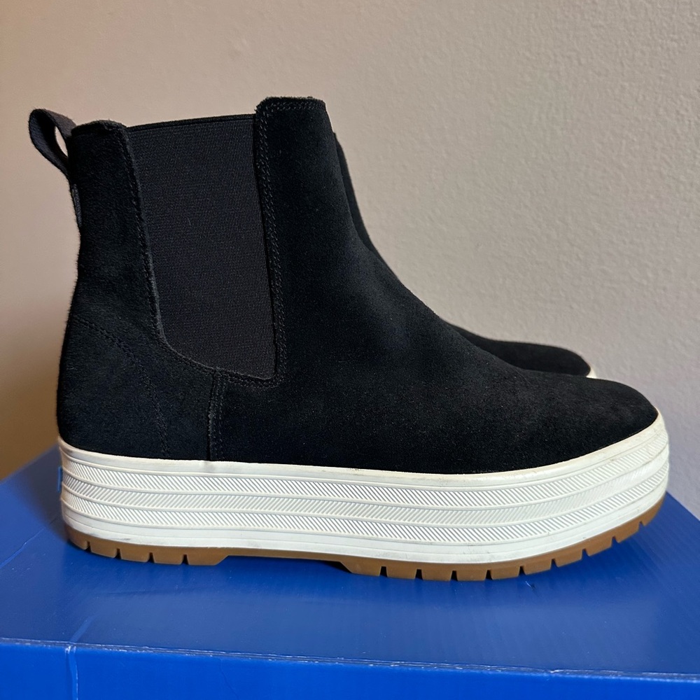 Keds Black Platform Chelsea Boots